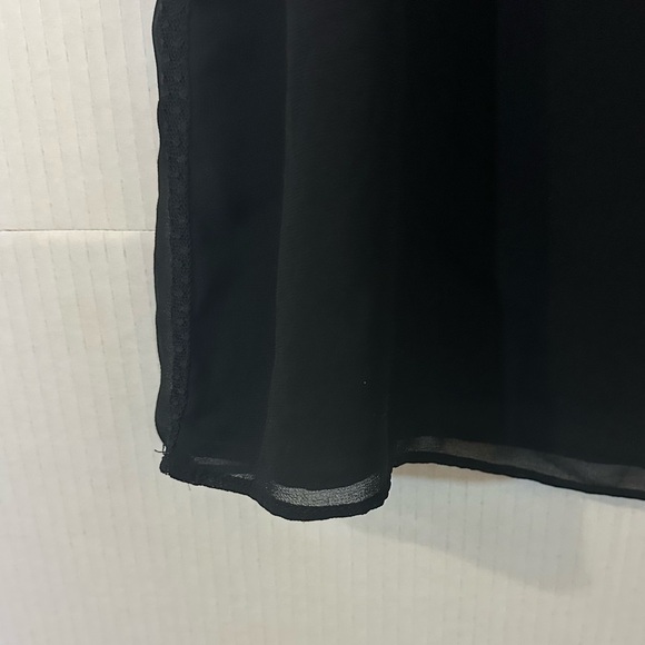 Zara Black Lace Trim Camisole Size Medium Layering Tank Top - Picture 3 of 10